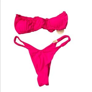 Hot pink haute swimwear bikini 💖